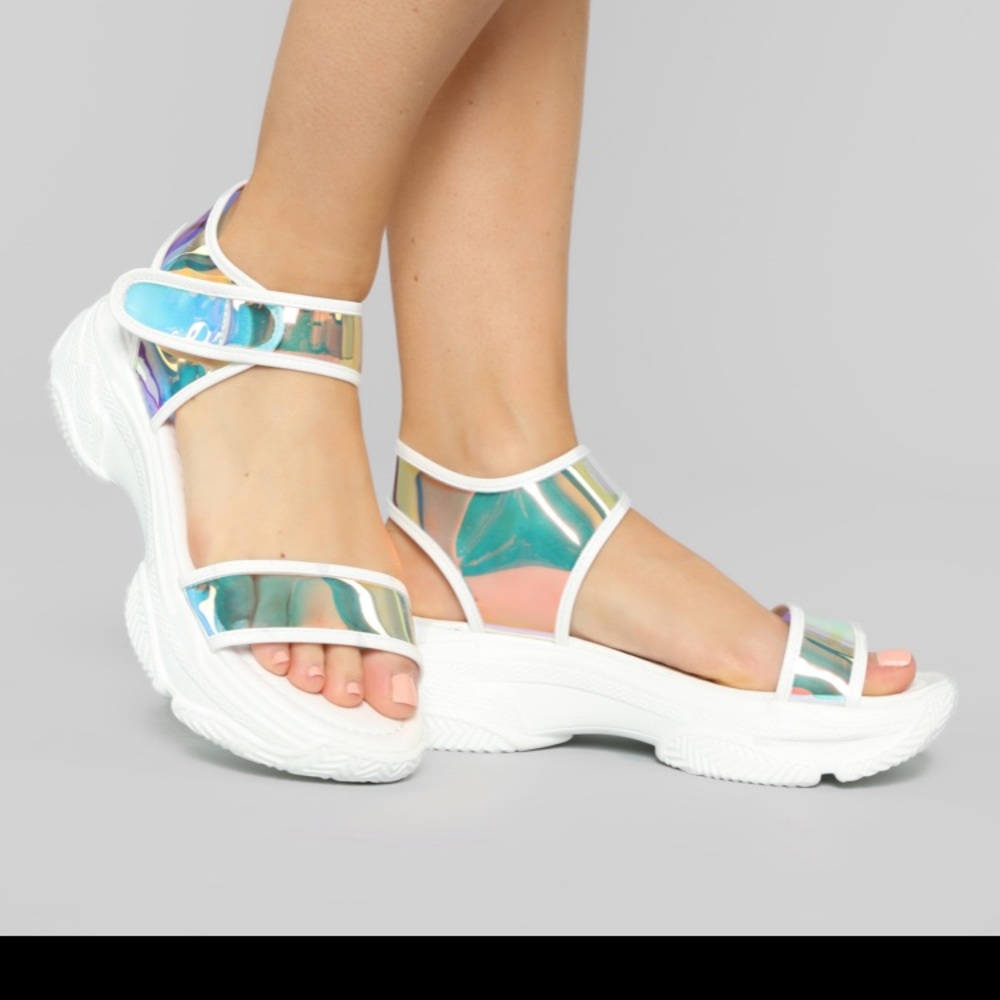 White sandals super comfy